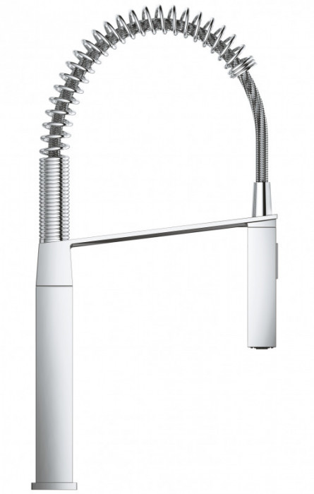 Змішувач для кухні з гнучким виливом Grohe Eurocube (31395000)