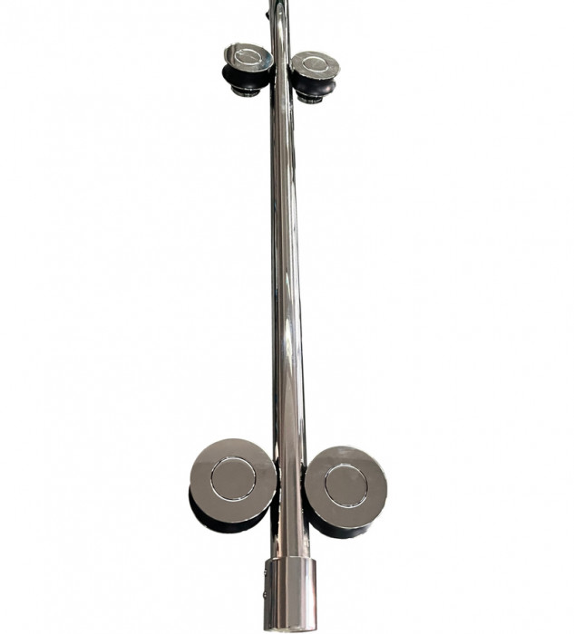 Двері в нішу Koer SR SD06-140x220-TR-01 прозоре скло Easy Clean 8мм, хром (KR5368)