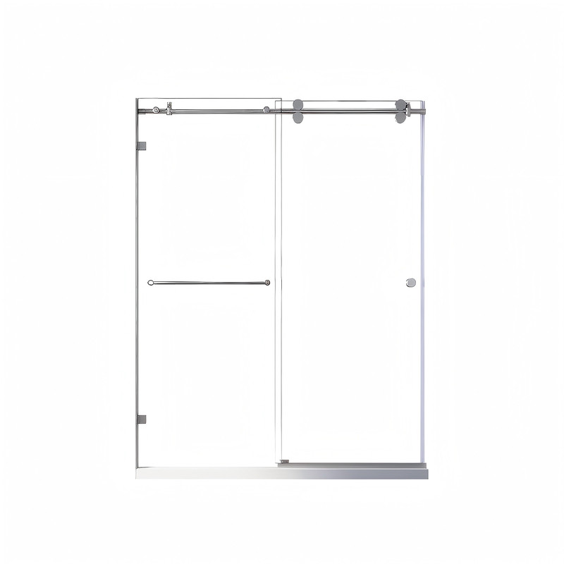 Двері в нішу Koer SR SD06-140x220-TR-01 прозоре скло Easy Clean 8мм, хром (KR5368)