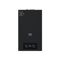 Газова колонка Koer KWH.G0110 BLACK димохідна 10 л/хв, колір чорний (KR5554)
