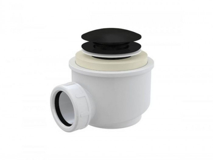 Злив до ванни клік-клак ретро, чорний матовий (OA-KKB)