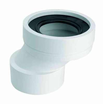 Колено-подключение к WC со смещенным центром (40 мм) без уплотнителя WC-CON4B