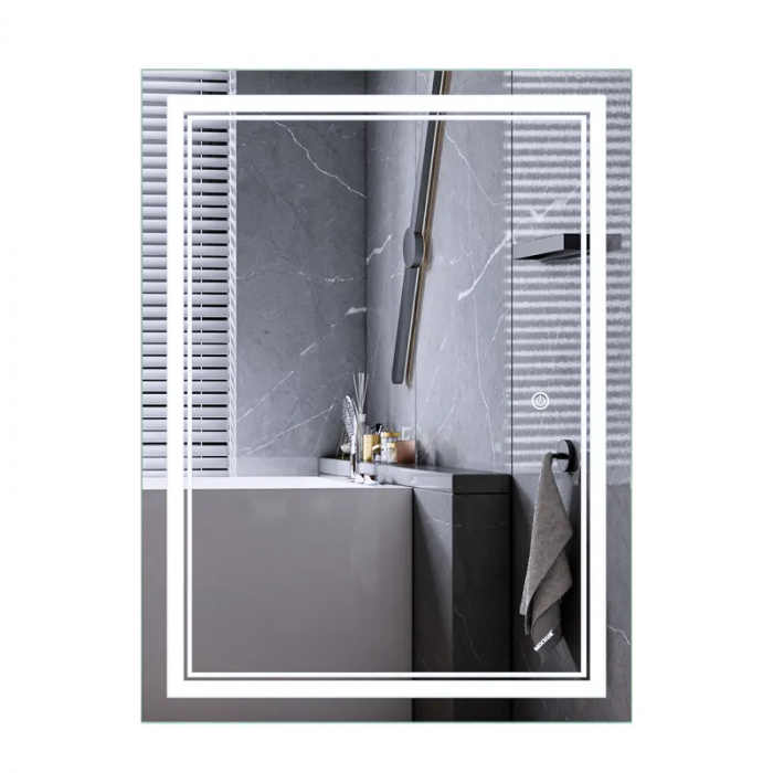 Дзеркало Mixxus Premium QUADRO MR20-90x70-Reverse з Led Touch, Anti-fog, димером, регулятором яскравості (MP6621)