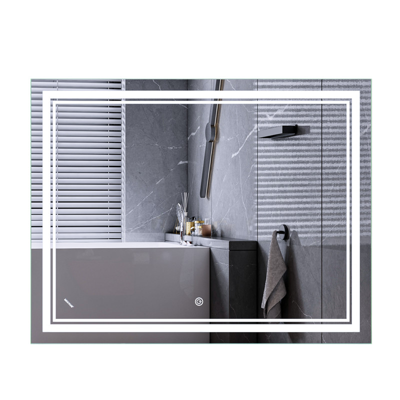 Дзеркало MIXXUS PREMIUM QUADRO MR20-90x70-REVERSE з LED Touch, Anti-fog, димером, рег. яскравості (MP6621)