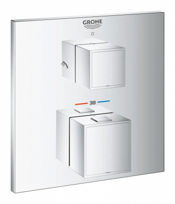 Термостат прихованого монтажу на 2 споживача Grohe Grohtherm Cube (24154000)