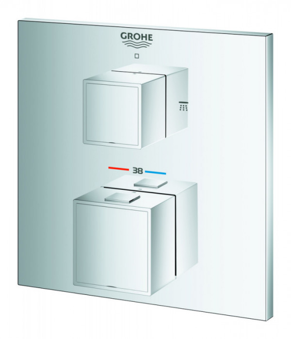 Термостат прихованого монтажу на 2 споживача Grohe Grohtherm Cube (24154000)