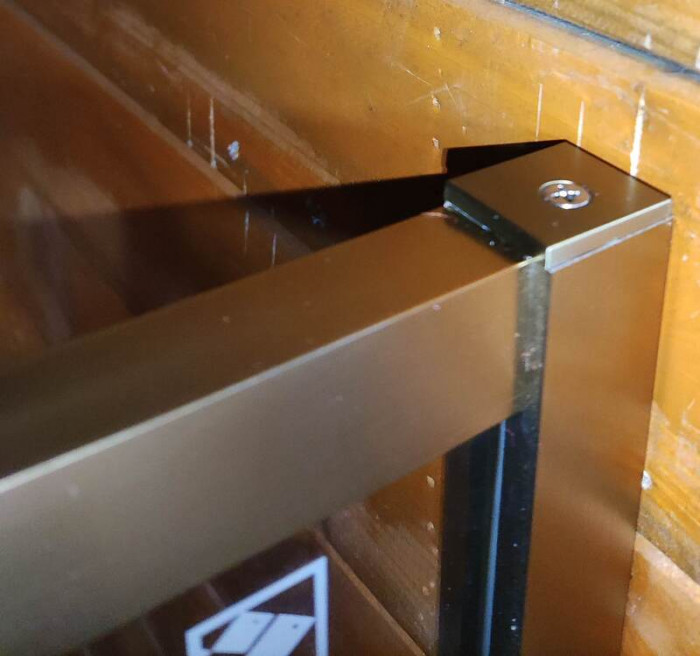 Душова кабіна без піддону Koer SR SC10-90x90x195-TR-12 прозоре скло Easy Clean 6мм, матове золото (KR5943)