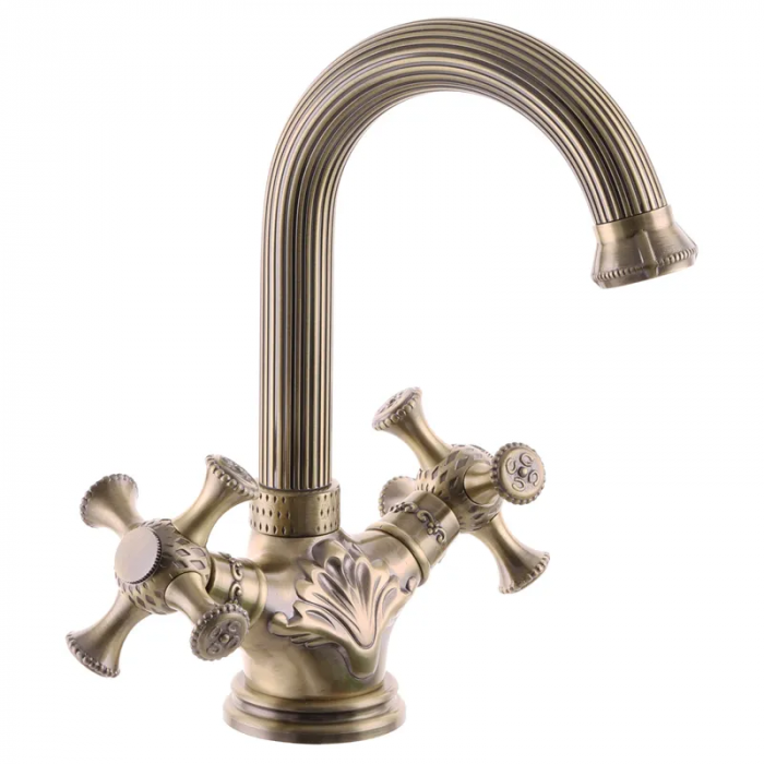 Змішувач для умивальника (колір: бронза) Ledeme LM1191C (LL1317)