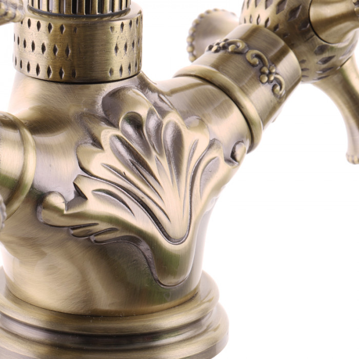 Змішувач для умивальника (колір: бронза) Ledeme LM1191C (LL1317)