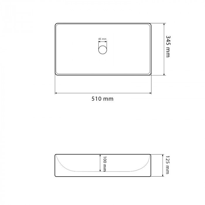 Умивальник (раковина) VBI LATINA DARK MARMO MATT накладний