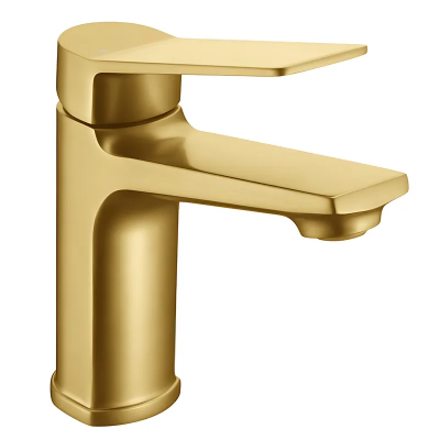 Змішувач для умивальника Mixxus Wilson 001 Brushed Gold (Колір матове золото) (MI7128)