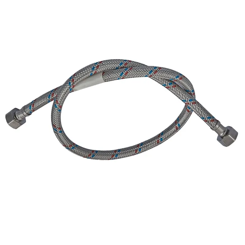 Гнучкий шланг для підключення води гайка 1/2'' - гайка 1/2'' (180 см) Zerix (ZX1557)