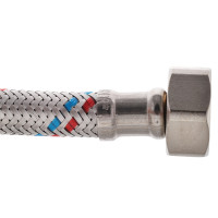 Гнучкий шланг для підключення води гайка 1/2'' - гайка 1/2'' (60 см) Zerix (ZX1552)