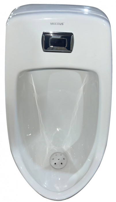 Пісуар підвісний Mixxus Premium BEVEL-1001 390x395x795mm з ІЧ-датчиком автоматичного змиву (MP6661)