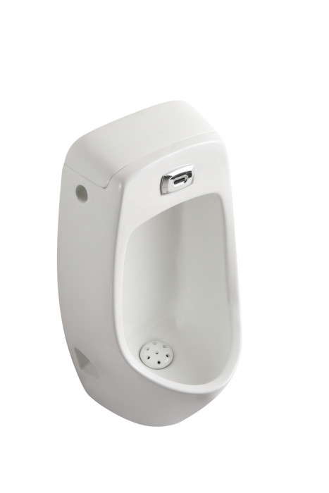 Пісуар підвісний Mixxus Premium BEVEL-1001 390x395x795mm з ІЧ-датчиком автоматичного змиву (MP6661)