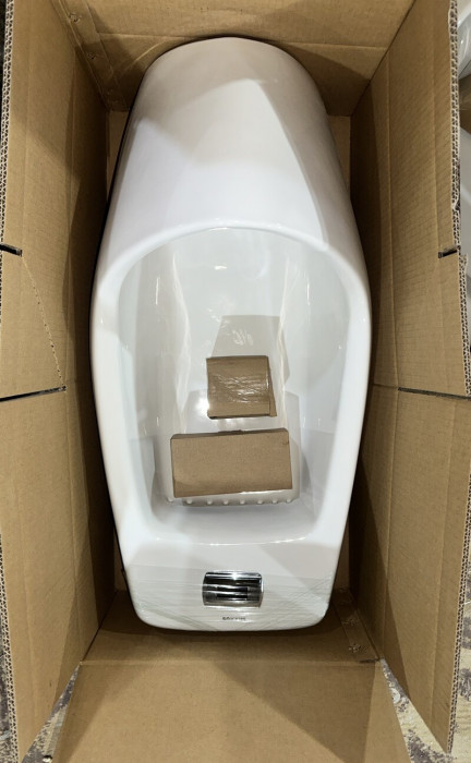 Пісуар підвісний Mixxus Premium BEVEL-1001 390x395x795mm з ІЧ-датчиком автоматичного змиву (MP6661)