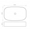 Раковина накладна MIXXUS PREMIUM BEVEL-0105 610х375х120mm (MP6524)
