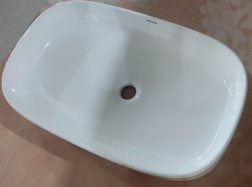 Раковина накладна MIXXUS PREMIUM BEVEL-0105 610х375х120mm (MP6524)