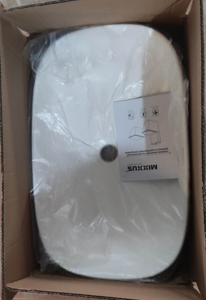 Раковина накладна MIXXUS PREMIUM BEVEL-0105 610х375х120mm (MP6524)