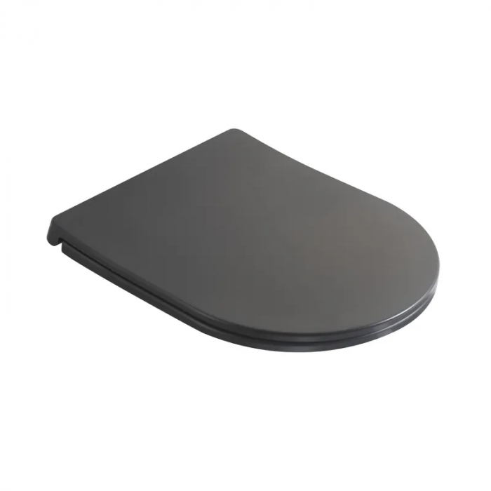 Сидіння-кришка для унітазу Mixxus Premium SEAT COVER ELLIPSE-TOPPER-2002 GRAY 425х360х25mm дюропласт (MP6684)