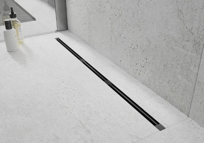 Трап для душу MEXEN FLAT 360° SUPER SLIM BLACK чорний 60 см