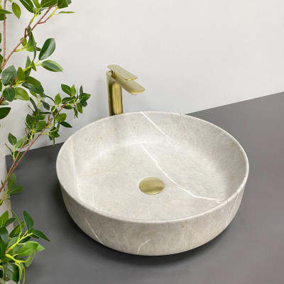 Умивальник (раковина) VBI BARI GREY STONE MATT накладний