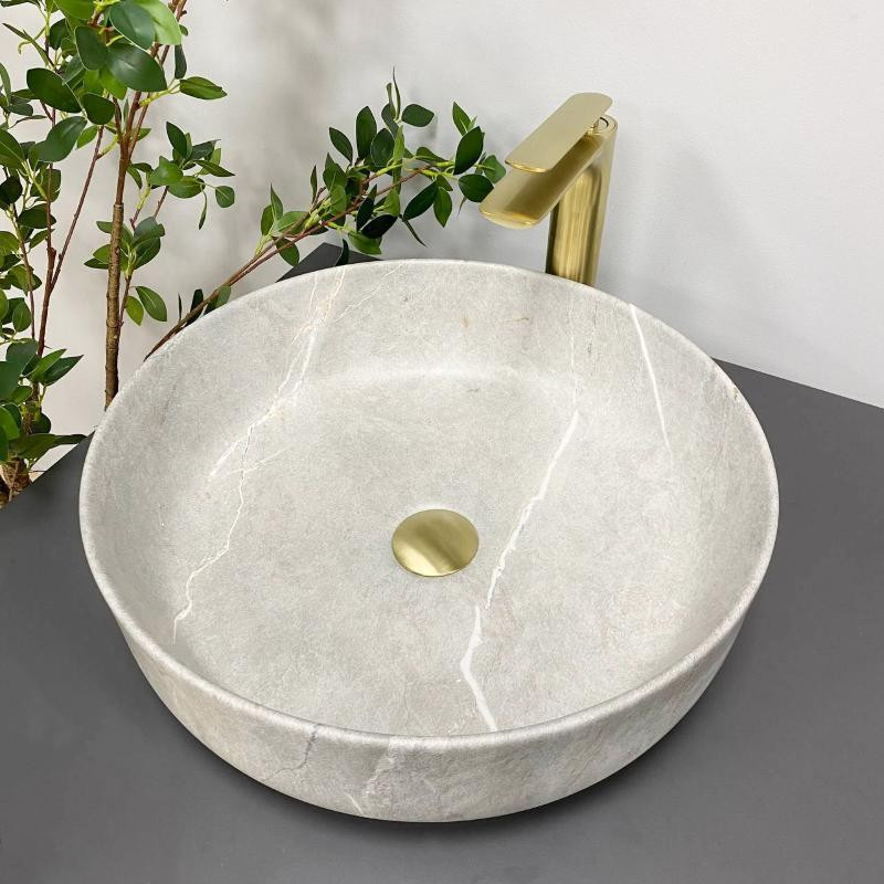 Умывальник (раковина) VBI BARI GREY STONE MATT накладной