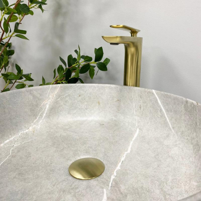 Умивальник (раковина) VBI BARI GREY STONE MATT накладний