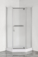 Душова кабіна з низьким піддоном Mixxus LINES SCT01-90x90x198-TR CHROME прозоре скло 6мм (MI6913)