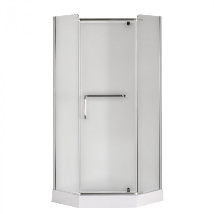 Душова кабіна з низьким піддоном Mixxus LINES SCT01-90x90x198-TR CHROME прозоре скло 6мм (MI6913)