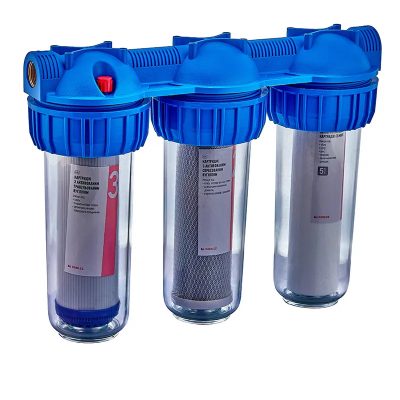 Фільтр для холодної води Koer KV-26-1 (3 колби 3-х склад.,картр.PPR+спрес./гран.вуг.) 8 атм. 1&quot; (KR5769)