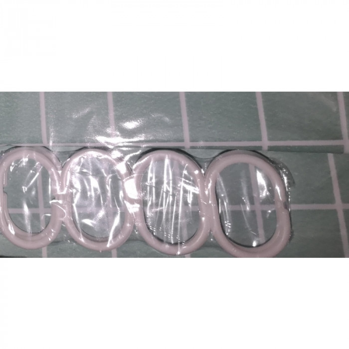 Шторка для ванної Zerix SCP-023-180x180 з PEVA (поліетиленвінілацетату) (Візерунок "Клітина" голуба) (ZX6096)