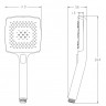 Лійка для душу Koer KP-0409-01 4 функції (Колір хром) (KR5413)