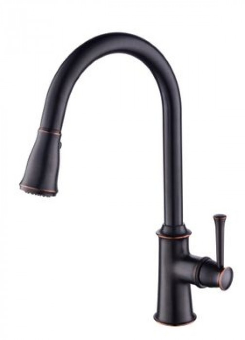 Змішувач для кухні IMPRESE PODZIMU ZRALA з високим поворотним виливом і висувною лійкою ZMK02170815