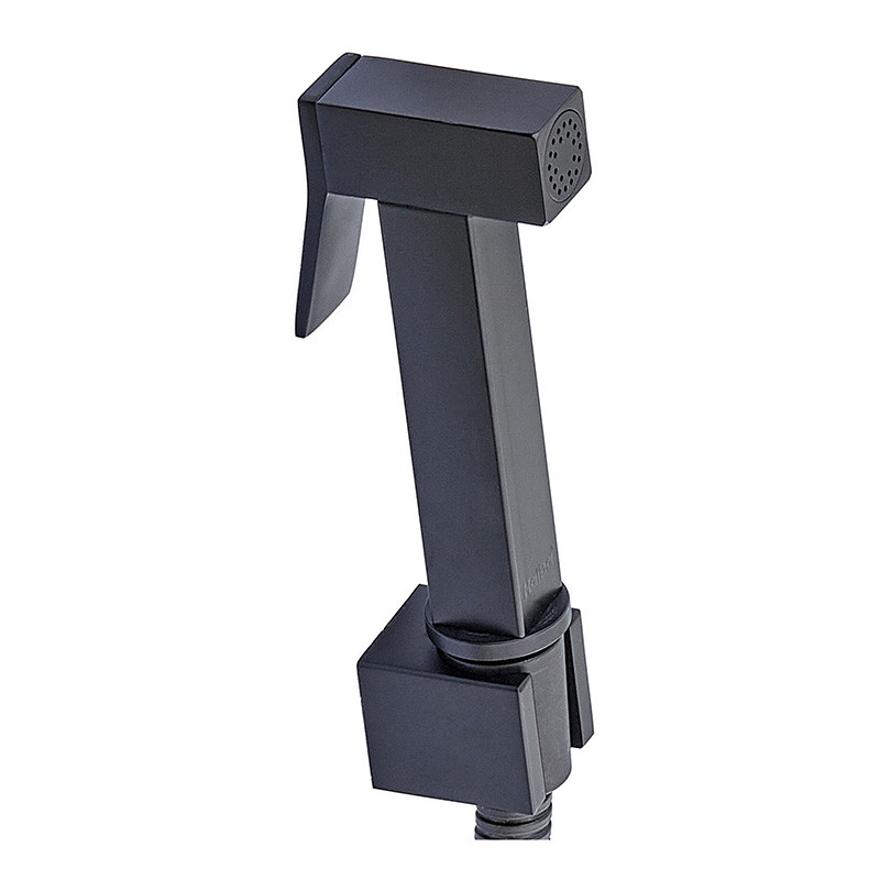 Змішувач для гігієнічного душу Haiba Kubus 002 (Inner) Black (HB3952)
