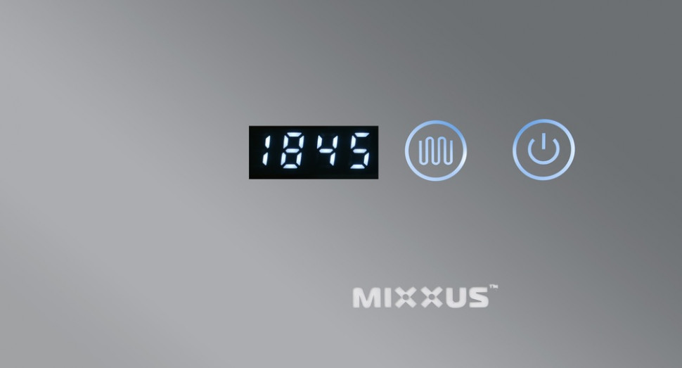 Дзеркало Mixxus HARD MR06-50x80 з Led Touch, Anti-fog, димером, регулятором яскравості, годинником (MI6011)