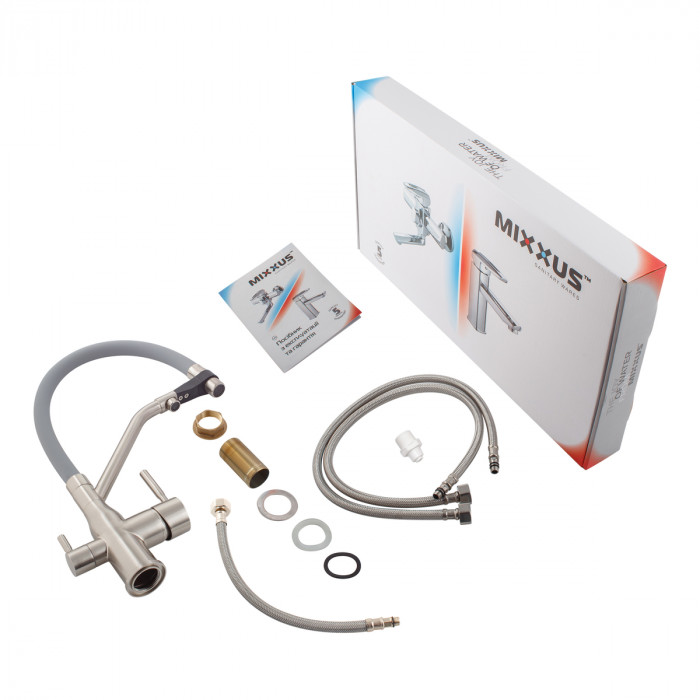 Змішувач для кухні MixxusPremium Gravity 021 SS COLOR REFL.GREY (MI6980)