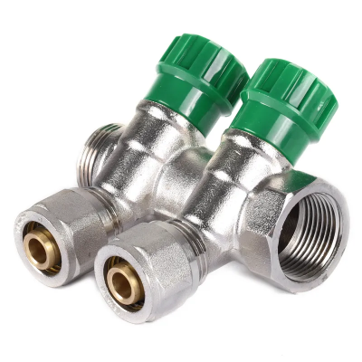 Колектор вентильний з фитингом Koer KR.1123-2 3/4&quot;x2 ways (KR2829)