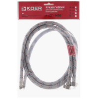 Гнучке підведення KOER KH-01-F1/2"xM10-1000 нержавійка, (пара) (KR0277)