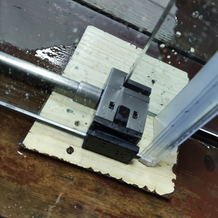 Бічна стінка до кабіни Koer SR SW01-90x200-TR-07 прозоре скло Easy Clean 8мм, графіт (KR5382)