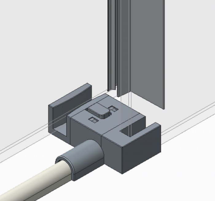 Бічна стінка до кабіни Koer SR SW01-90x200-TR-07 прозоре скло Easy Clean 8мм, графіт (KR5382)