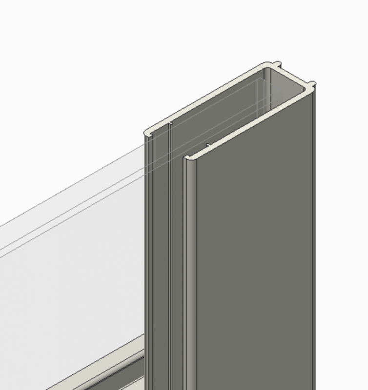 Бічна стінка до кабіни Koer SR SW01-90x200-TR-07 прозоре скло Easy Clean 8мм, графіт (KR5382)