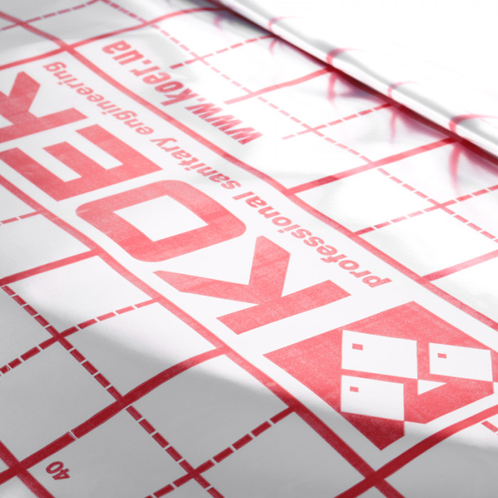 Плівка тепловідбивна металізована з розміткою 45 мкр Koer KR.8017 (KR3019)