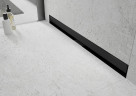 Трап для душу MEXEN FLAT WALL 2в1 настінний BLACK чорний 100 см