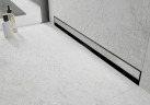 Трап для душу MEXEN FLAT WALL 2в1 настінний BLACK чорний 100 см