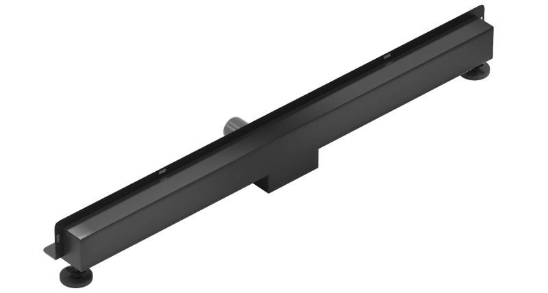Трап для душу MEXEN FLAT WALL 2в1 настінний BLACK чорний 100 см