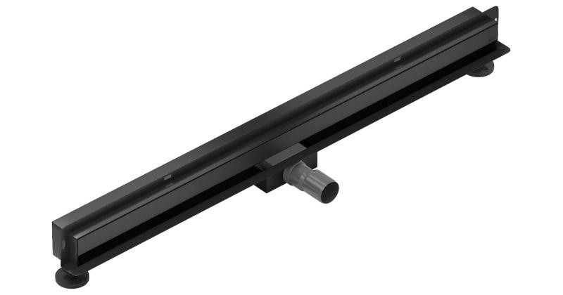 Трап для душу MEXEN FLAT WALL 2в1 настінний BLACK чорний 100 см