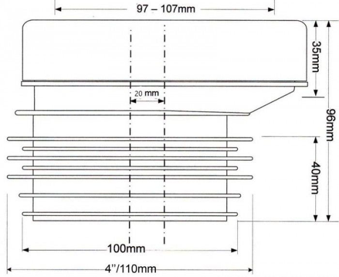Колено-подключение к WC смещено с уплотнителем L-120 мм WC-CON4