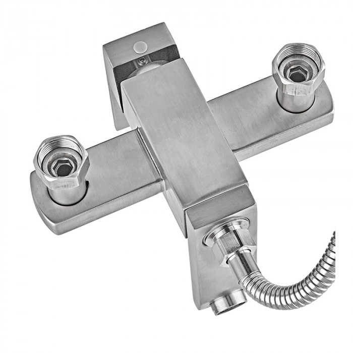 Змішувач для ванни Armata Kub - 009 (Euro) з нерж. сталі (CH6493)