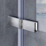 Шторки скляні на ванну розпашні KOER SR BS05-90x140-TR-01 прозоре скло EASY CLEAN 6мм хром (KR5372)